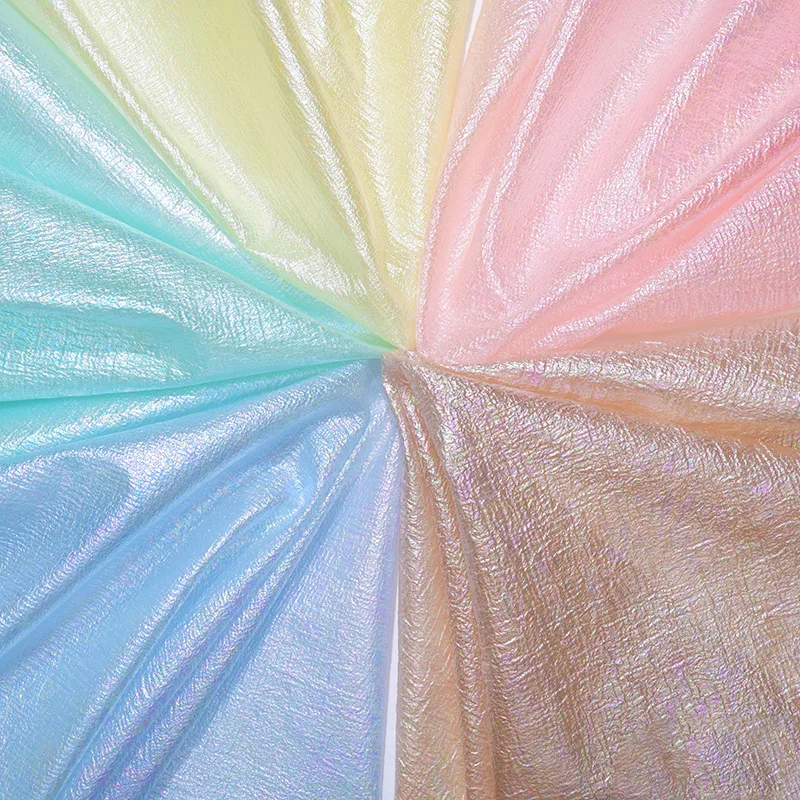 

6Meters Symphony Seersucker Fabric Stage Performance Clothing Wedding Banquet Decoration Al Shaping Gauze Fabric