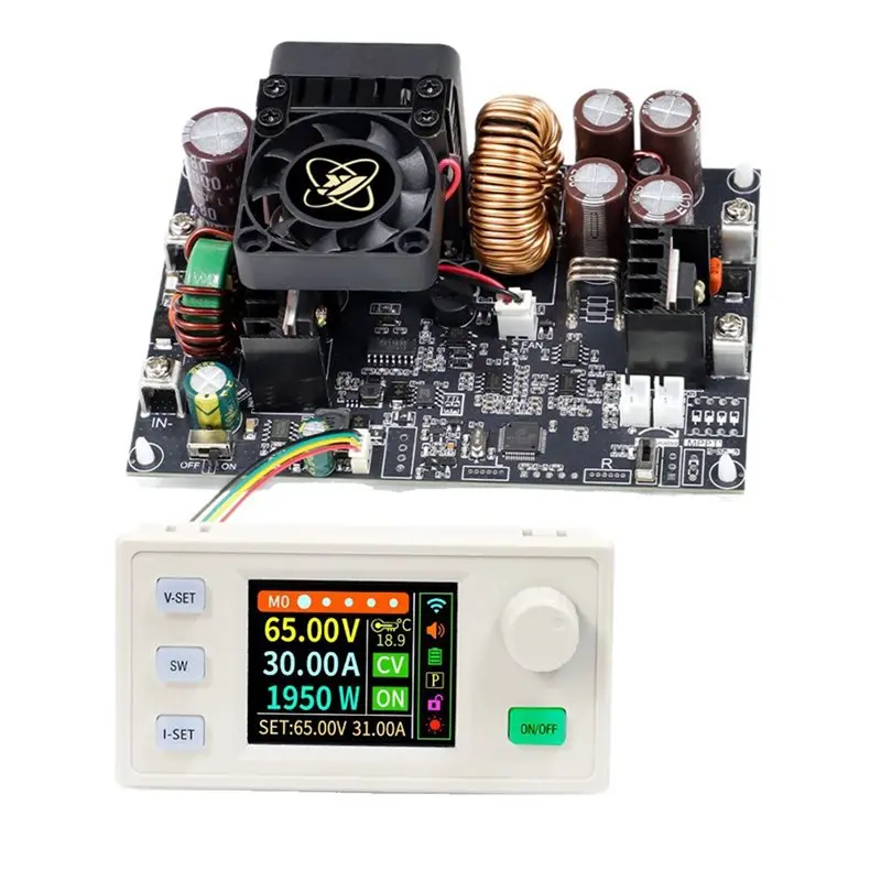 

CQMF-XY-6530S Регулируемый регулируемый модуль питания постоянного тока с ЧПУ 65 В/30 А/2000 Вт, постоянное напряжение и постоянный ток