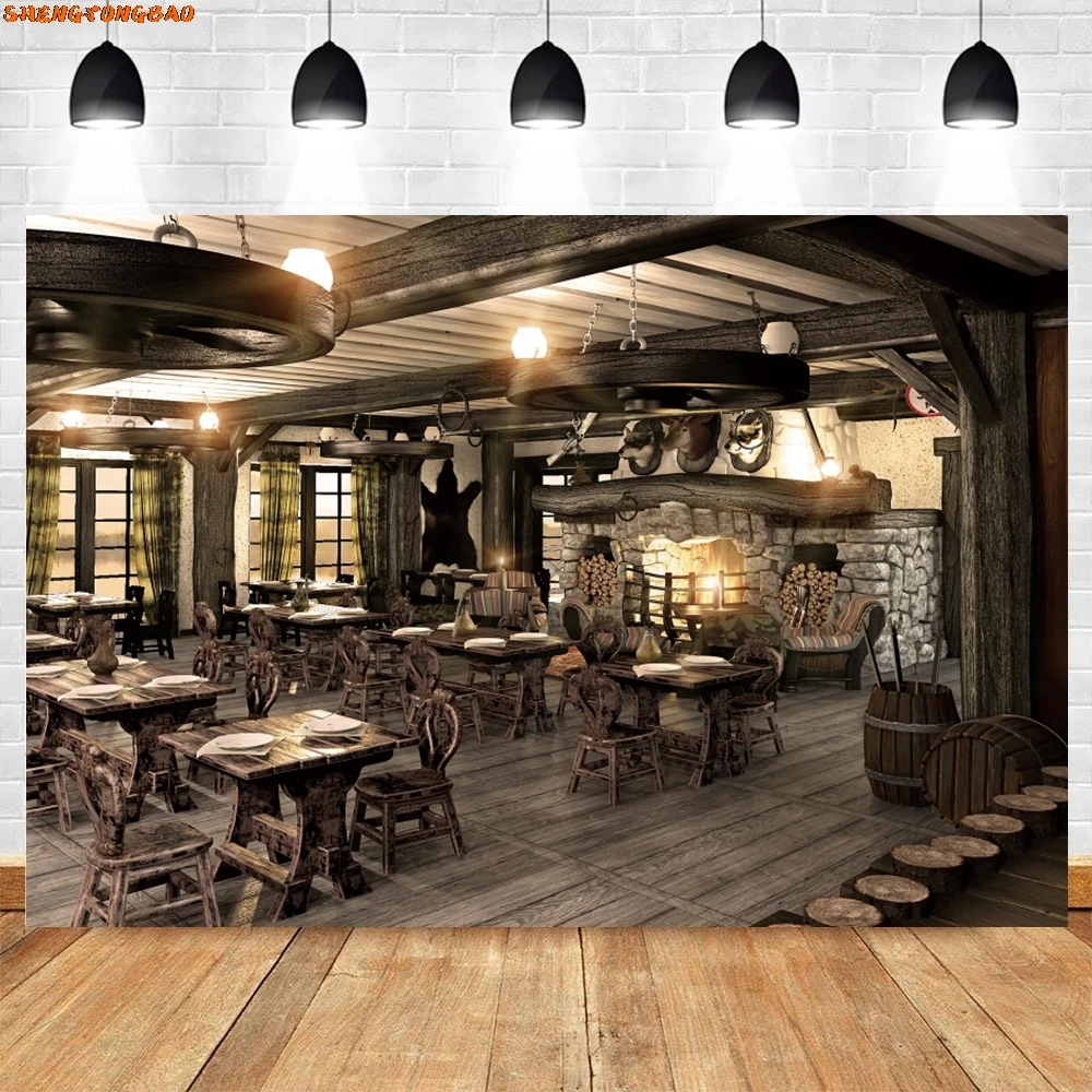 Винтажный складской фон для фотосъемки в стиле вестерн, ковбойский инструмент, дом, лошадь, доролый ребенок, портретный фотофон, реквизит для студии