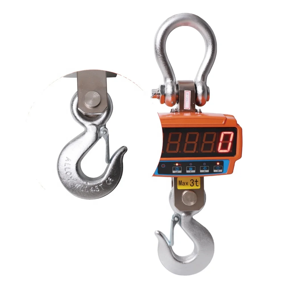 Customizable OEM Support 10 Ton Electronic Digital Wireless LED Weighing Scale OCS Hanging Crane Scale for Heavy  Weighing