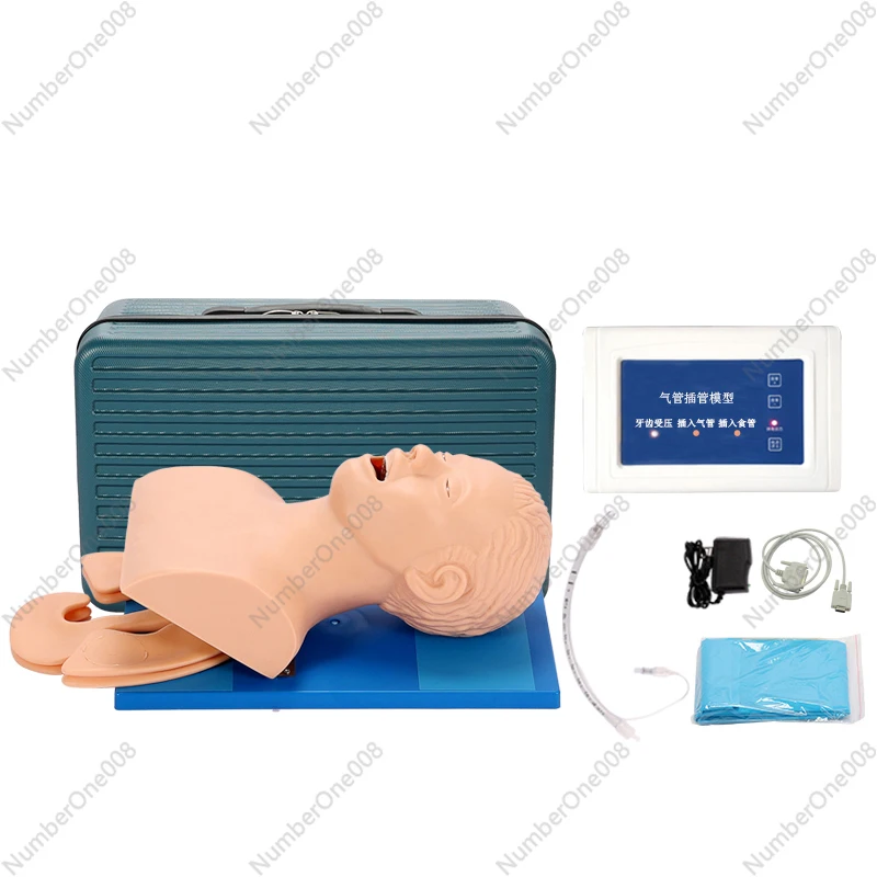 Electronic Human Tracheal Intubation Model Oral Nasopharyngeal Adult Airway Emergency Medical Nursing Training Mannequin