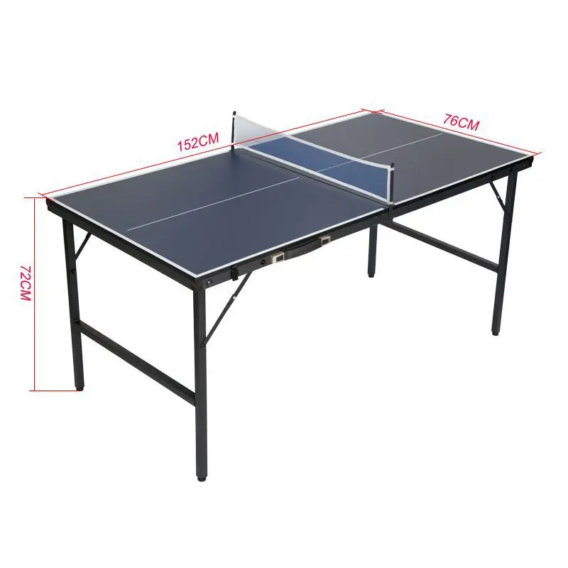 

Children's small size table tennis table 1.5m foldable storage table tennis table