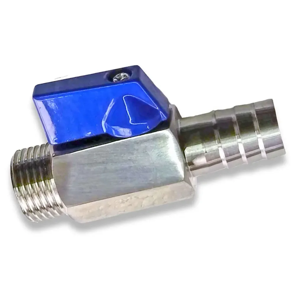 1pc Mini Ball Valve Stainless Steel External Wire Pagoda Ball Valve G Thread For Office Buildings Shopping Malls Hotels Schools
