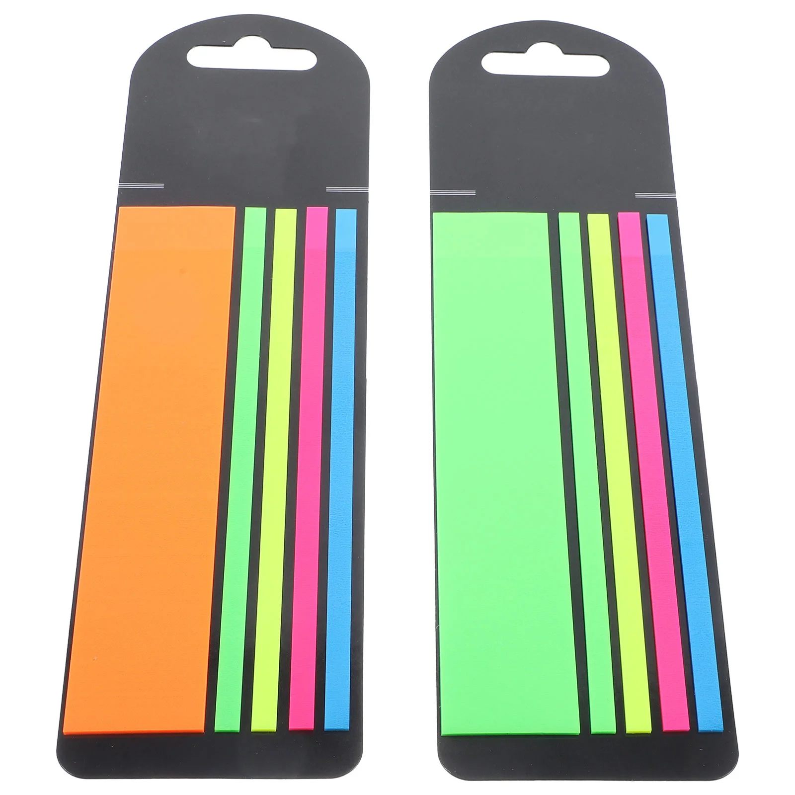 

2 Boxes Fluorescence Reading Strips Colored Sticky Tabs Long Lasting Sticky Index Tabs Practical Reading Markers for Learning