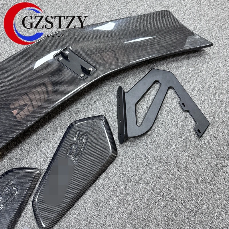 Carbon Fiber Rear Spoiler Tail WingsCarbon Fiber Rear Spoiler Tail Wings For Porsche Cayman 718 Boxster GT4 RS Style Car Externa