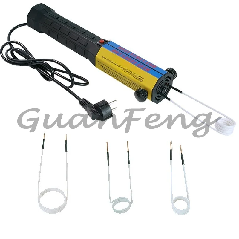 1000W Magnetic Induction Heater Kit Flameless Heating Technology With 8 Coils And Aluminum Alloy Box For Heating Nuts and Gears