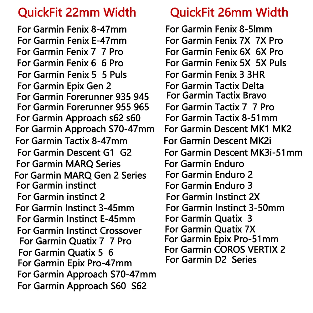 22 26 مللي متر سيليكون حزام الساعات ل Garmin Fenix 8 7 7X 6X 6 Pro 5 5XPlus Epix Gen2 Enduro2 المعصم QuickFit الإصدار سوار
