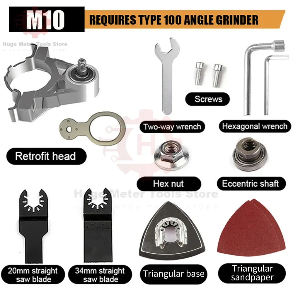 M10 M14 Angle Grinder Conversion Universal Head Adapter Angle Grinder Polisher Tool For Metal Cutting,Grinding and Polishing