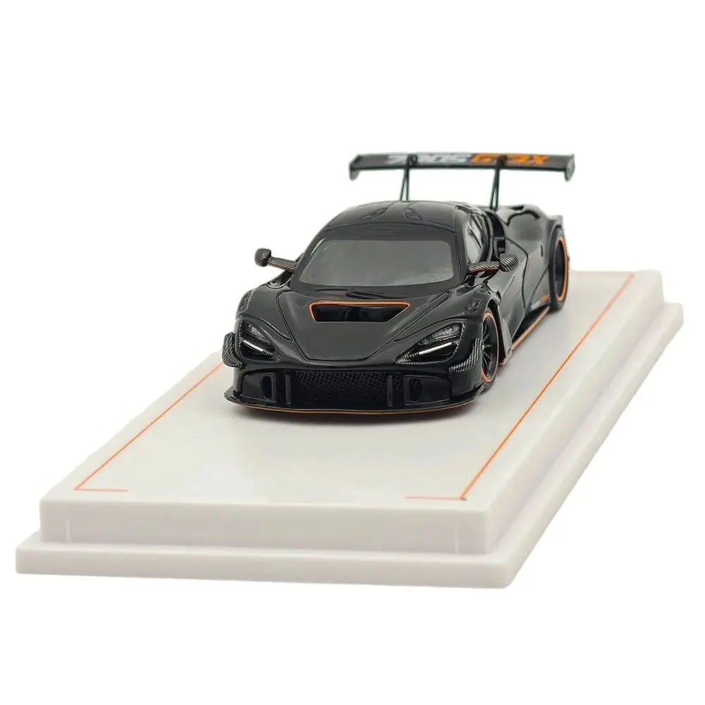 

CM 1/64 Scale for 720S GT3 X Super Racing Sports Black Diecast Model Car Limited Collectible