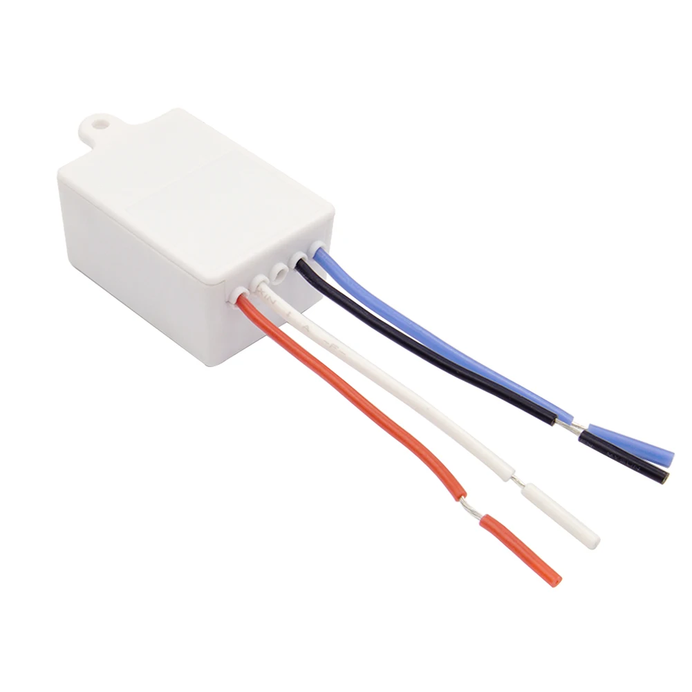 AC Voltage Compatible Wireless Remote Control Switch Controller Module 90V-250V Dual Control Function No Hardwiring