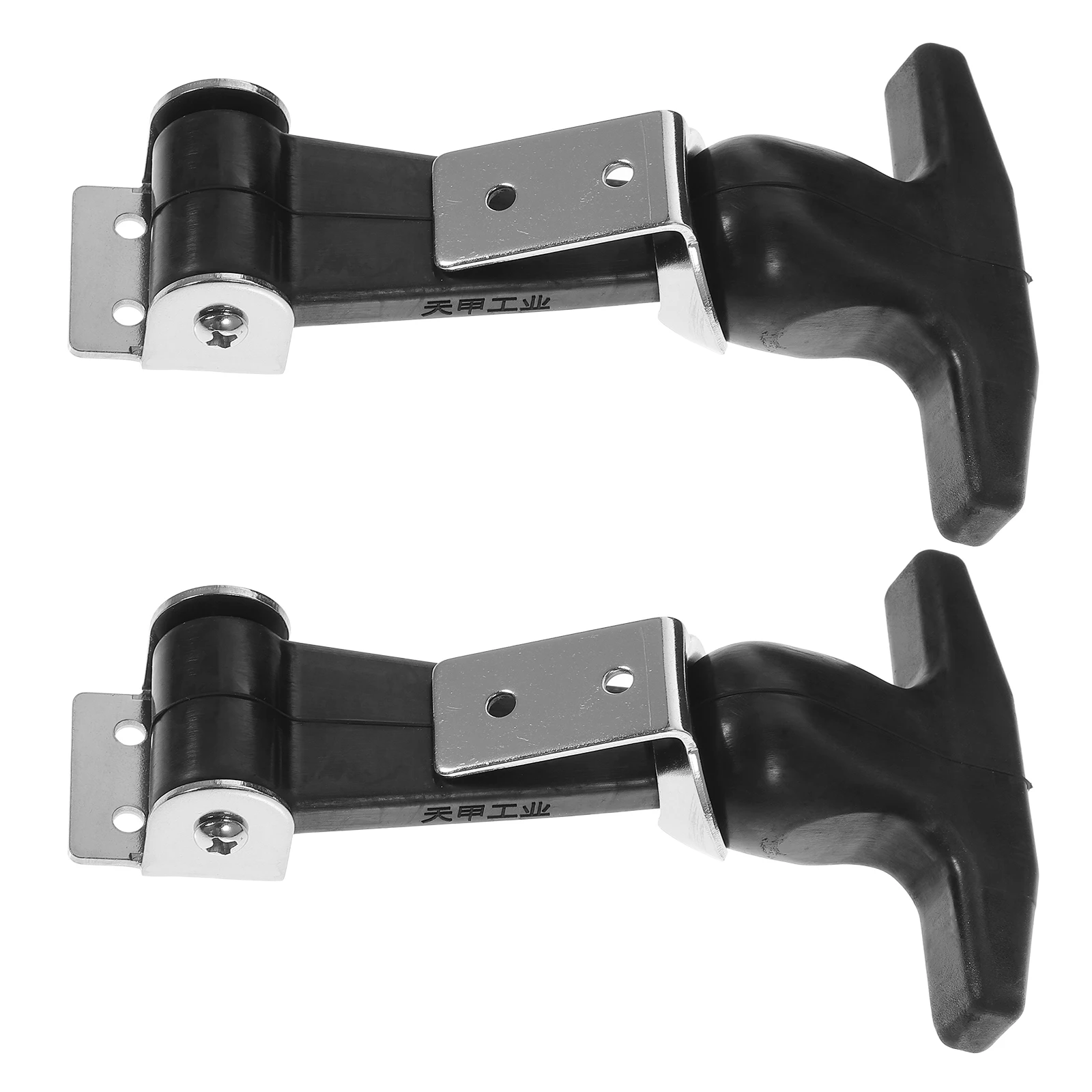 

2pcs StainlessSteel Flexible Rubber THandle Toolbox Truck Rubber Latch VibrationAbsorbing HeavyDuty Joints Hardware