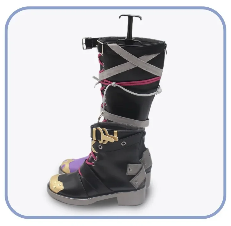 

Game LOL Jinx Arcane Cosplay Shoes Anime Cosplay Props PU Leather Shoes Halloween Carnival Boots Custom Made