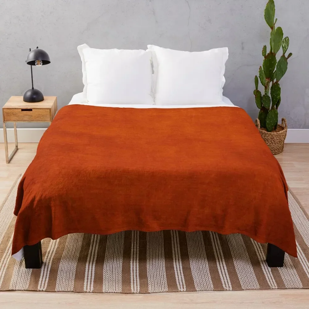 

Burnt Orange Throw Blanket Travel Bed Fashionable blankets and throws Sleeping Bag Blankets