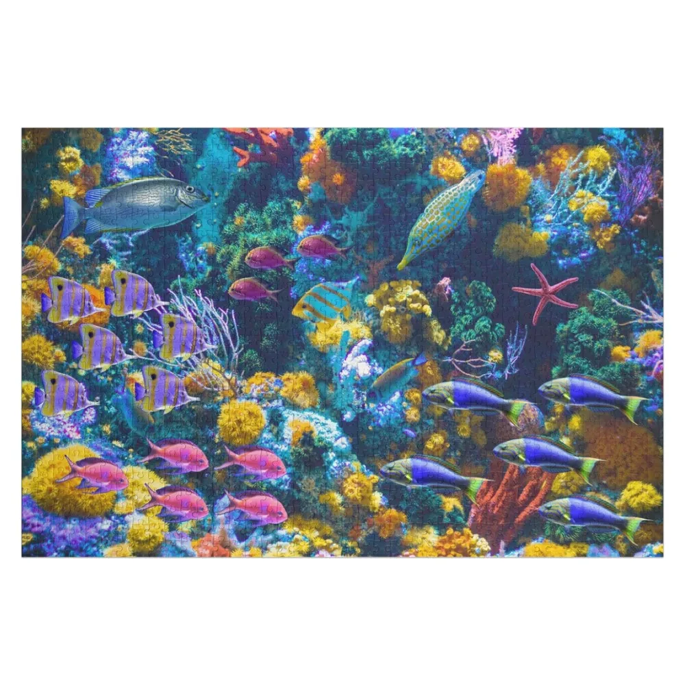 Tropical Fish Jigsaw Puzzle Wood Adults Game Children Personalized Child Gift Customized Kids Gift Puzzle