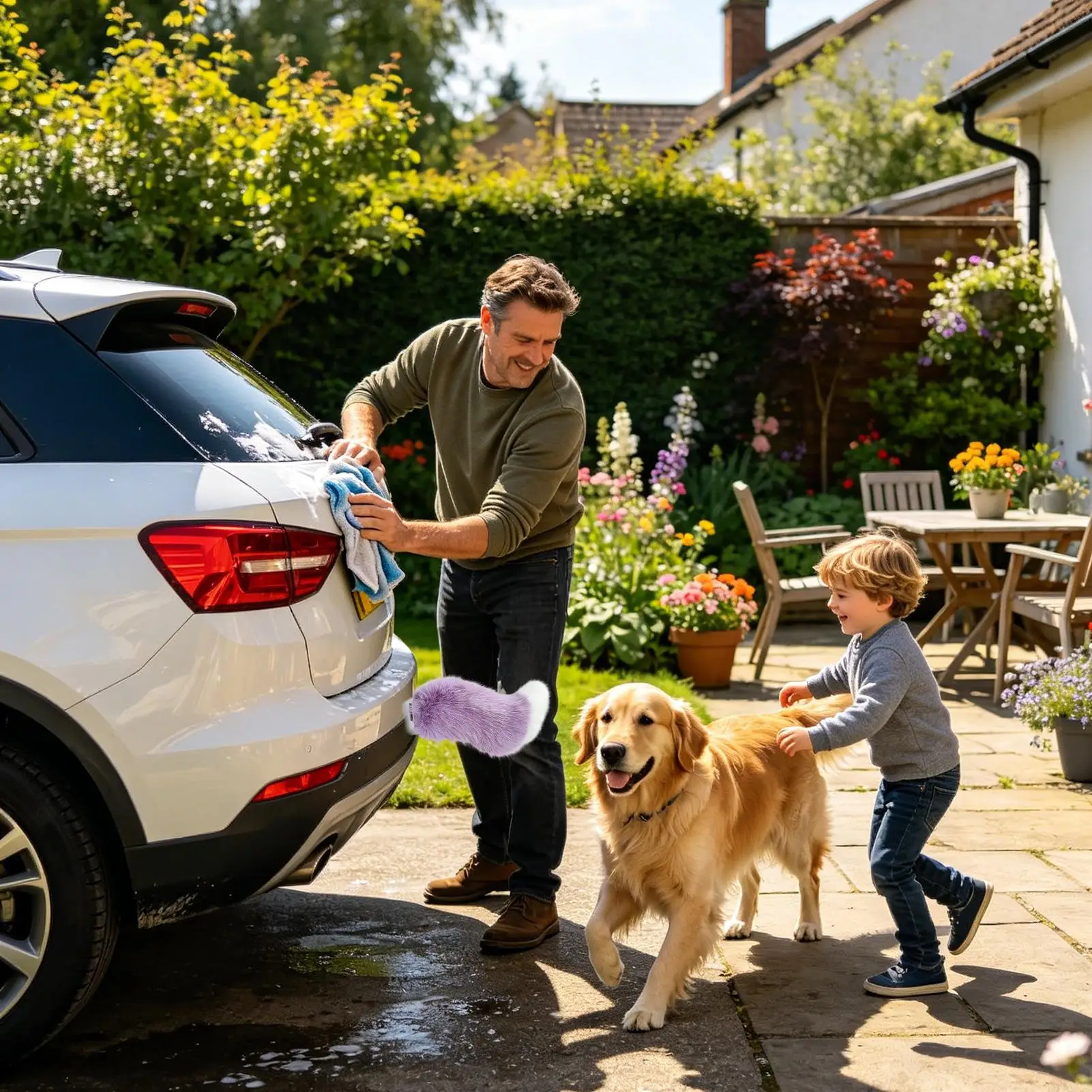 Wagging Tail For Car Rechargeable Adhesive Plush Exterior Decoration Moving Tail With Remote Control For Vehicle SUV Truck