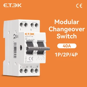 Etek mts interruptor de transferência manual de energia dupla trilho din interruptor de comutação modular interruptor de bloqueio 1p 2p 4p ekcs101 8 principais vendas fonte chaveada dupla - №5