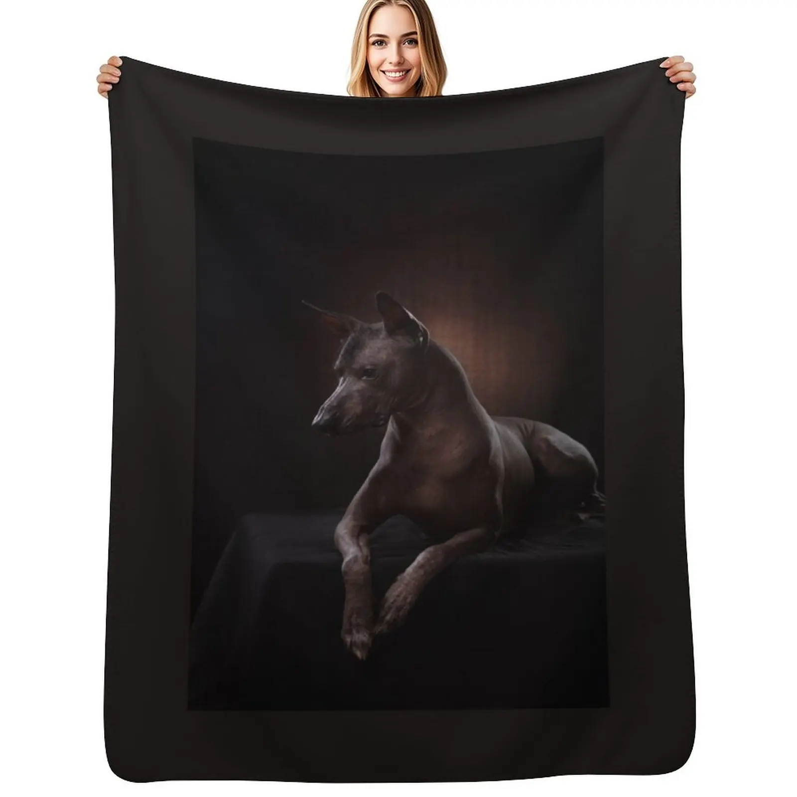 

Xoloitzcuintle Throw Blanket Cozy Throw Blanket for Bed Sofa Chair