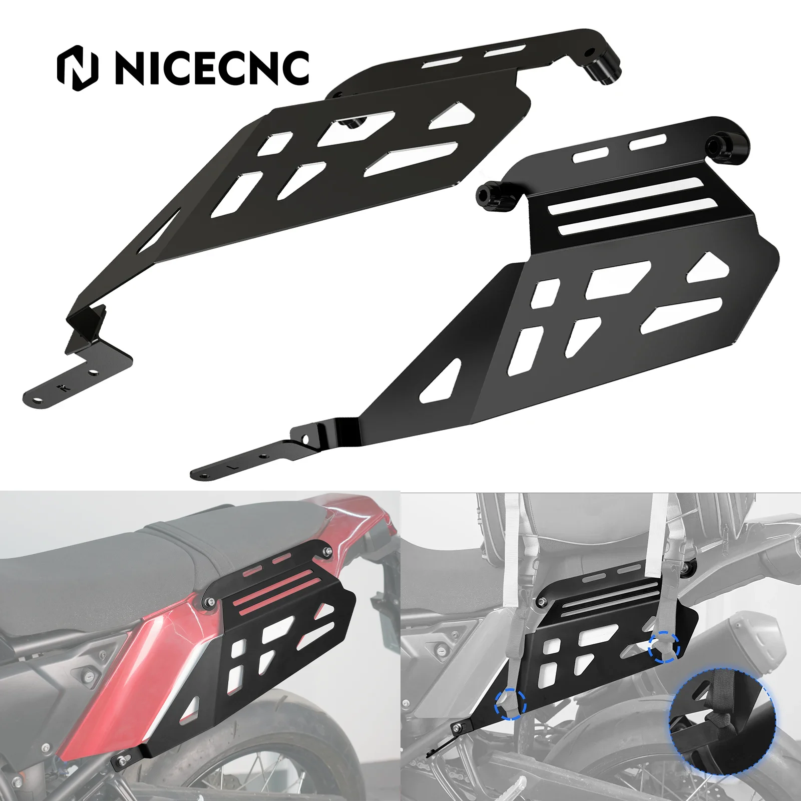 

Motorcycle Luggage Saddlebag Support Bracket Side Rails for Yamaha Tenere 700 XTZ700 2019 2020 2021 2022 2023 2024