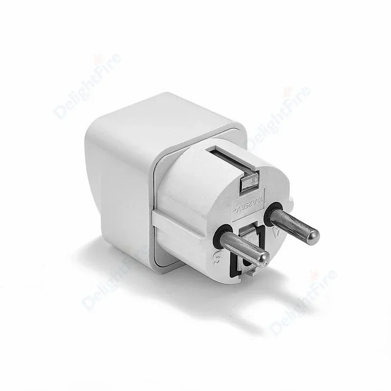 KR Plug Adapter Multifunction Universal AU UK US To EU Electrical Socket Type E/F France Spain Plug Travel Adapter AC Outlet