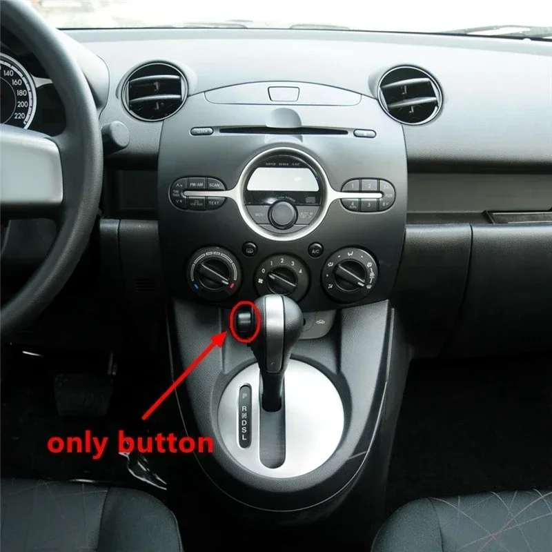 1pcs Car Interior Automatic Gear Shift Knob Button Cover For Mazda 2 Demio 2007-2014