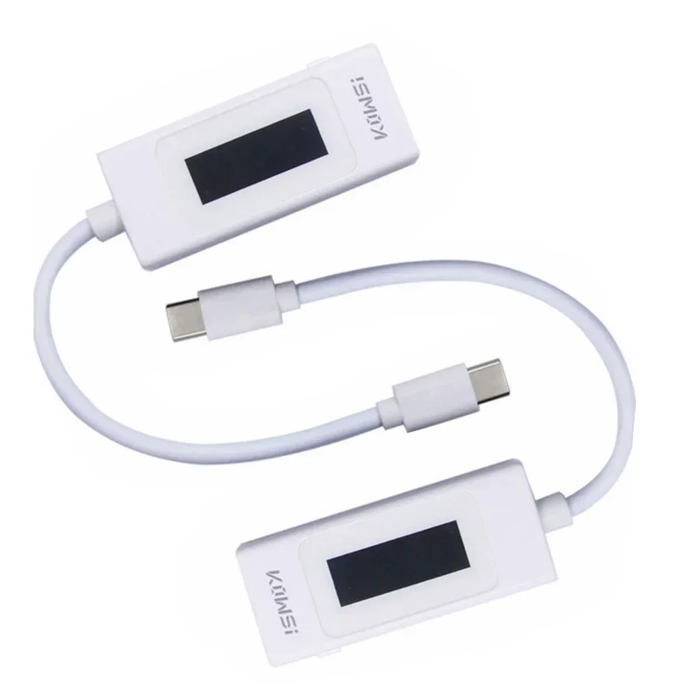 

DC 4-30V Type-C Tester Voltage Meter Ammeter Digital Monitor Cut-off Power Indicator Bank Charger 2-directions Tester KWS-065C