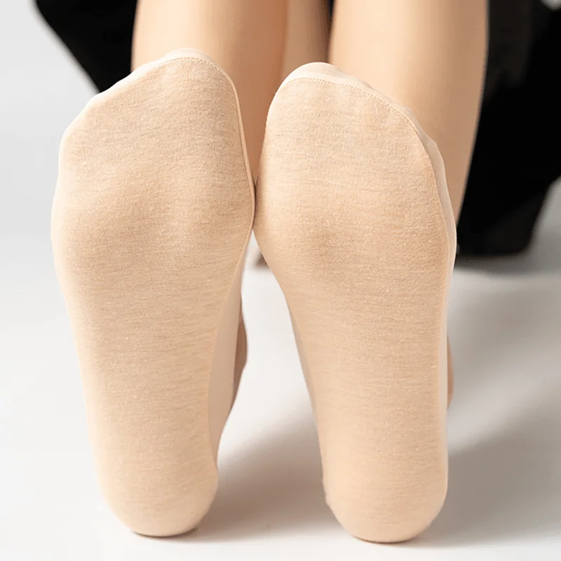 9 pairs of deep mouth invisible boat socks women's summer thin shallow mesh breathable non-slip ice silk mesh short socks