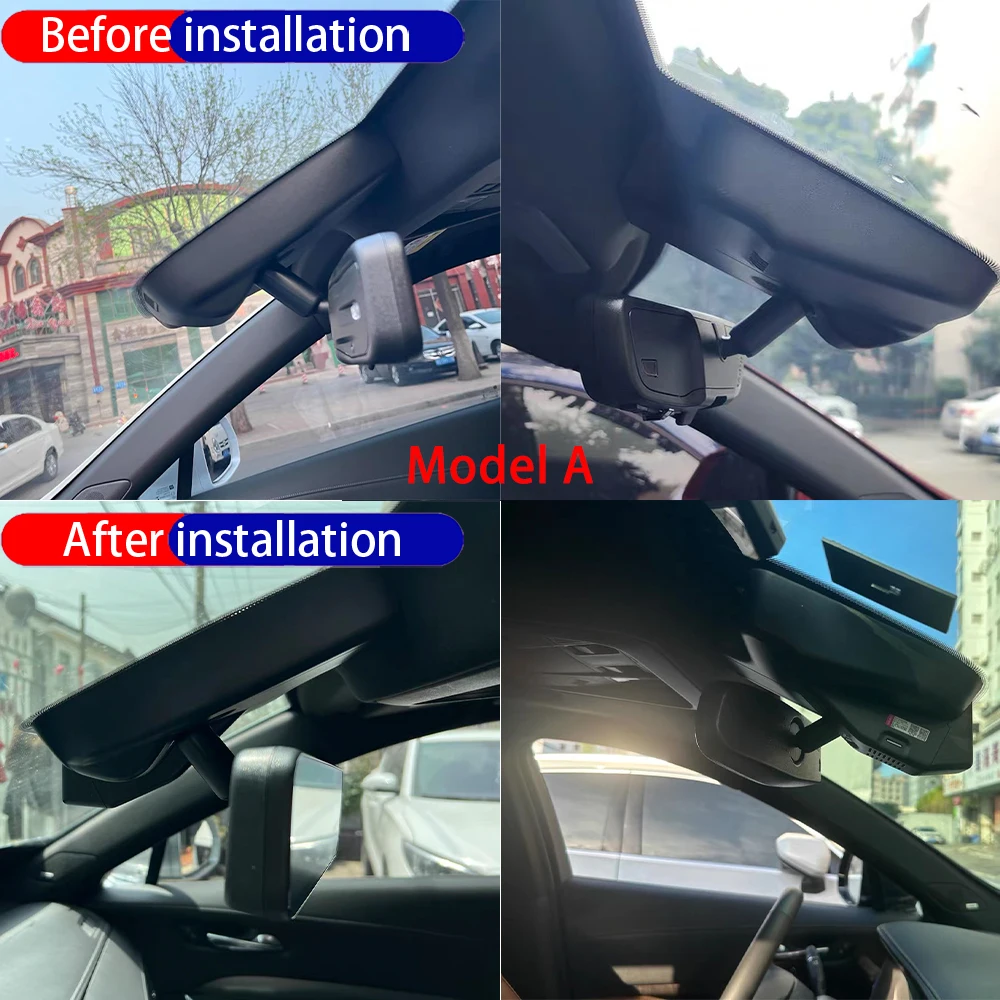 Dash Cam for Cadillac XT4 Chevrolet Malibu 2016-2024 Front＆Rear 4K 24h DVR Dashboard Camera Video Drive Recorder Parking Mode