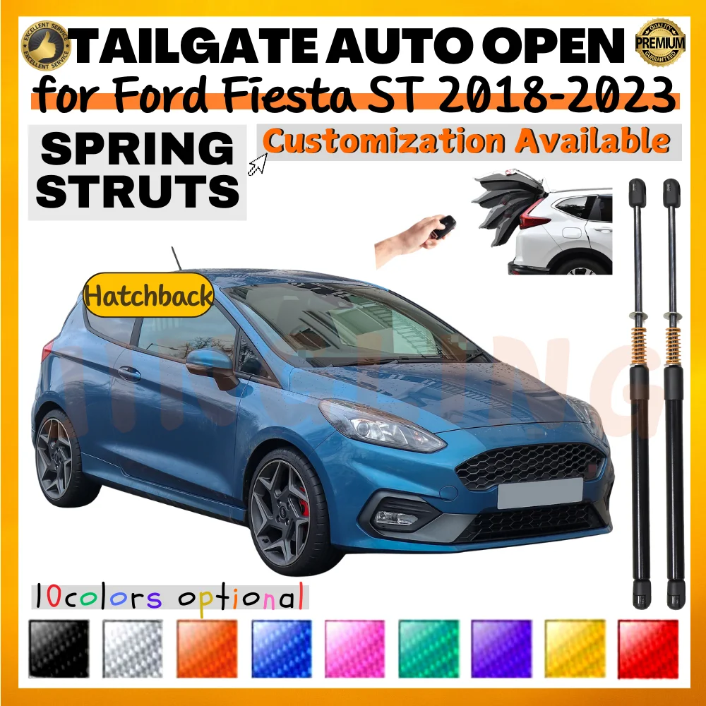 

Qty(2) Trunk Struts with Spring for Ford Fiesta ST B479 Hatchback 2018-2023 Rear Tailgate Boot Lift Supports Shock Absorbers