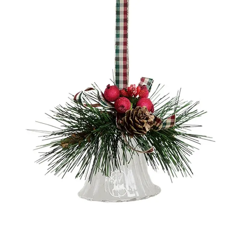 Christmas Bell Ornaments Decorative Bells With Ribbons Bell Christmas Tree Ornaments Rustic Christmas Bells For Door Tree Wearth