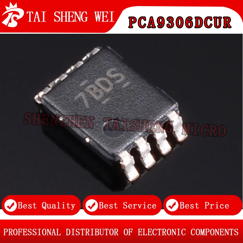 10PCS Brand New Original PCA9306DCUR PCA9306 Package VSSOP-8 Level Shifter Marking 29O4, 7BDP, 7BDS, 7BDY