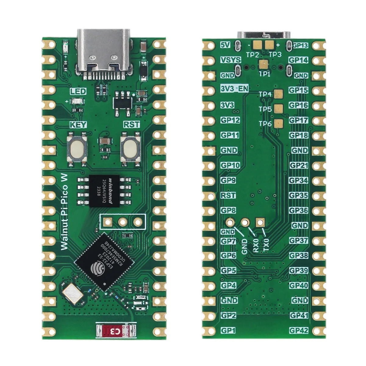 Para placa de desarrollo Walnut Pi PicoW ESP32-S3