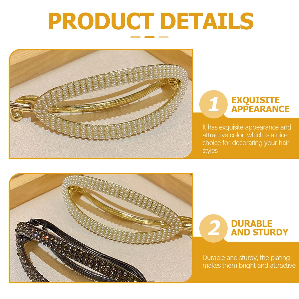 

Shaped Clip For Women Back Claw Clips Holders Pearl Clamps For Thick Thin Back Hair Claw Clips Curly Straight Hair