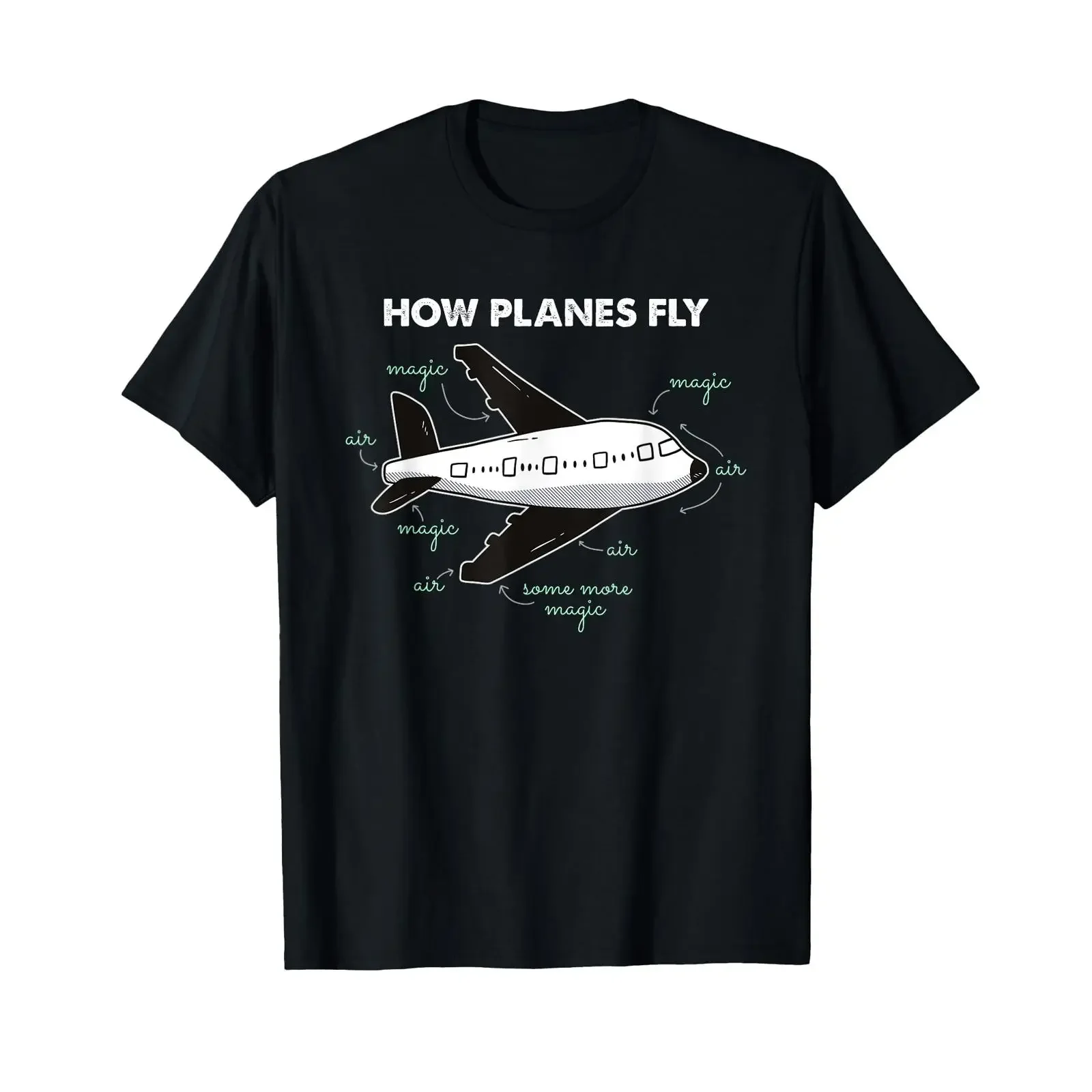How Planes Fly Funny Aerospace Engineer Engineering T Shirt vintage Washed Soft Stylish Stretched homme Slightly Casual