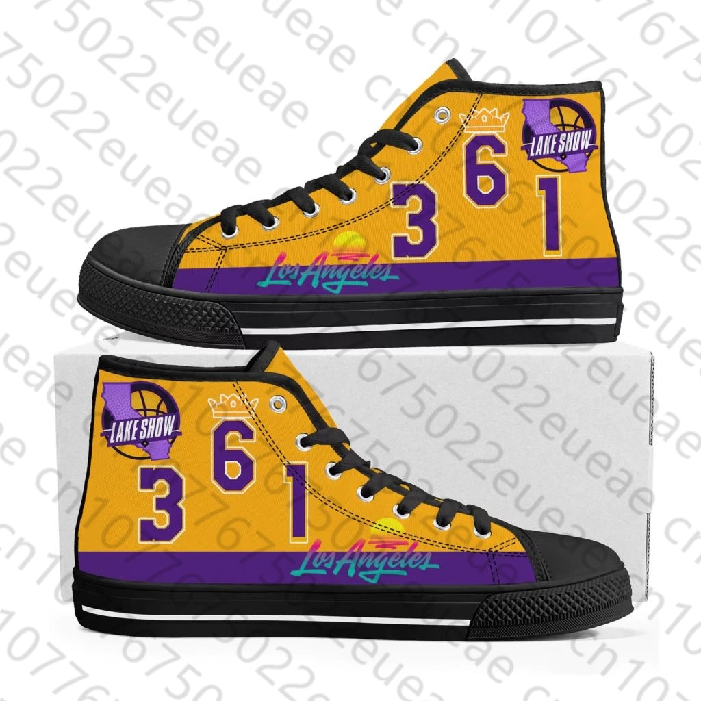 Los Angeles Number 6 3 1 lake show High Top Sneakers Mens Womens Teenager Canvas Sneaker Casual Custom Made Shoes Customize Shoe