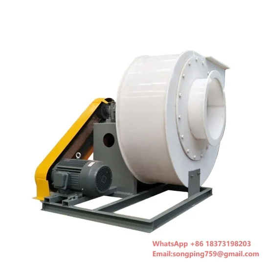 

PP BLOWER Industrial Centrifugal Blower Fan Aluminium Alloy Impeller Copper Motor Corrosion Resistant Plastic High Pressure