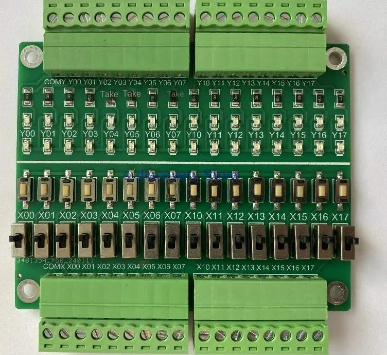 PLC Learning Module 16 Input Output Simulation Board Button Toggle Switch