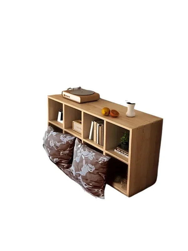 Solid Wood Bay Window Cabinet Balcony Bookcase Floor to Ceiling Windowsill Storage Unit Free Combination Sunscreen Cabinet