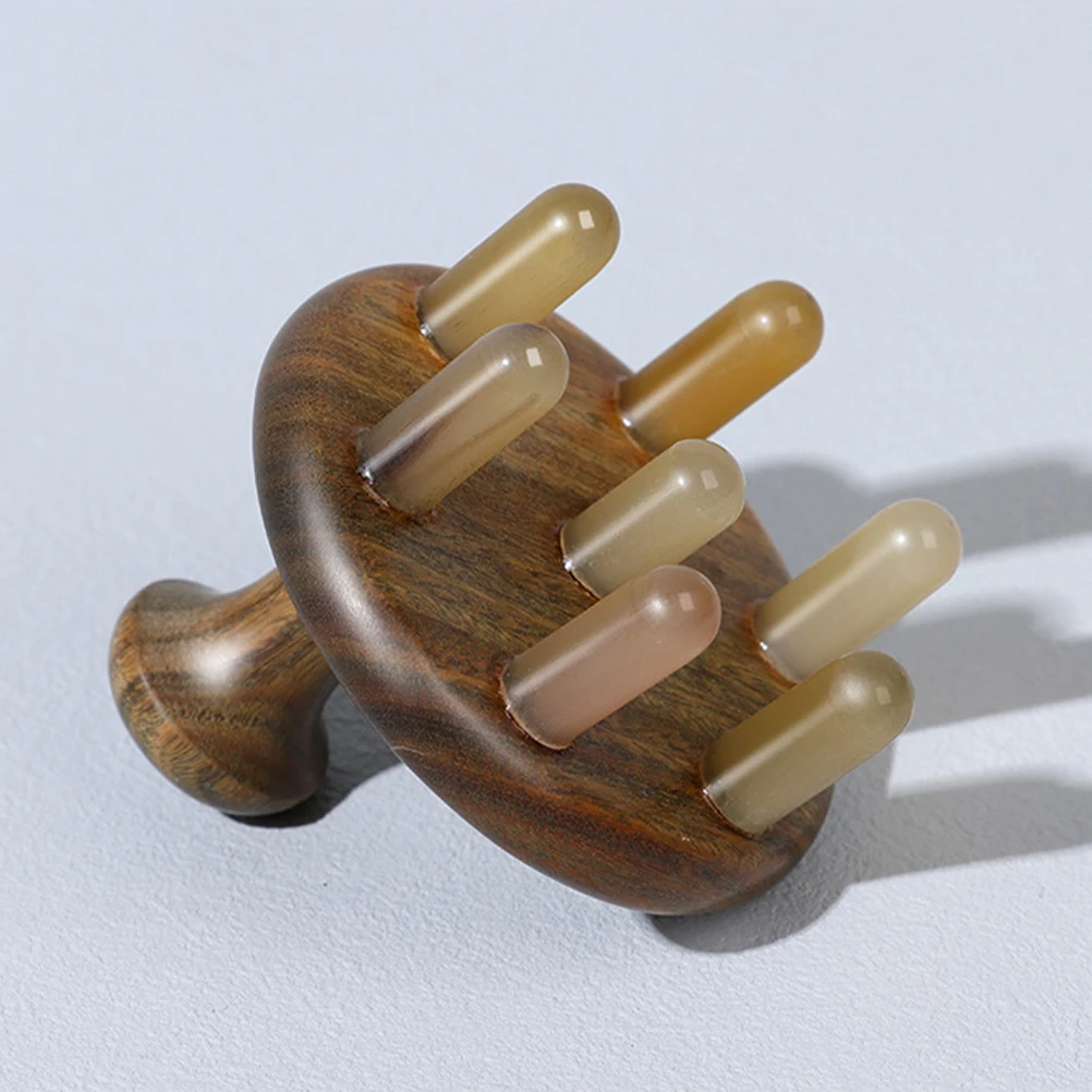 

Horn Massage Comb Natural Scalp Gua Tool Wood Massage Tools Hair Growth Stimulator Head Massager Body