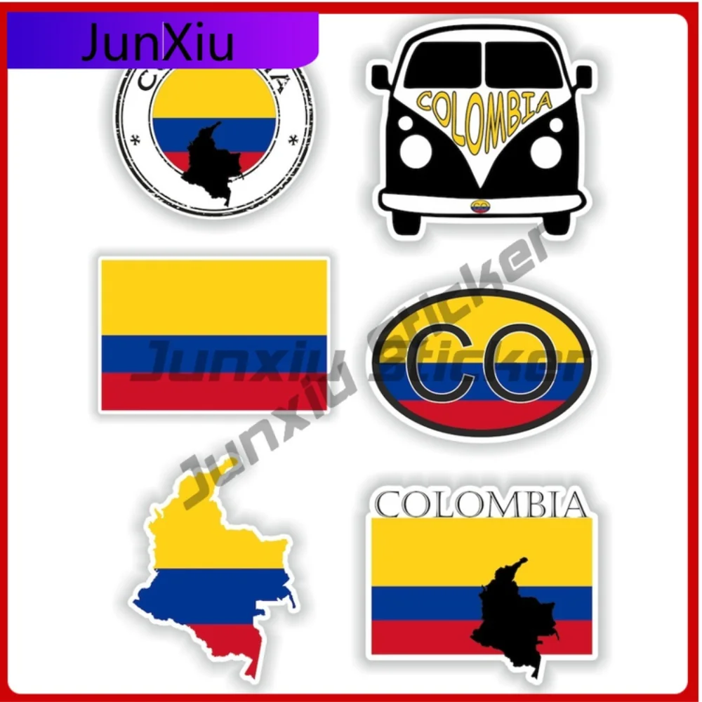 

Colombia Flag Vinyl Pictures Stickers Graphic Custom Decals Car Cover Scratch Motorcycle Stickers Pcs Funny Refit Decoration Pvc