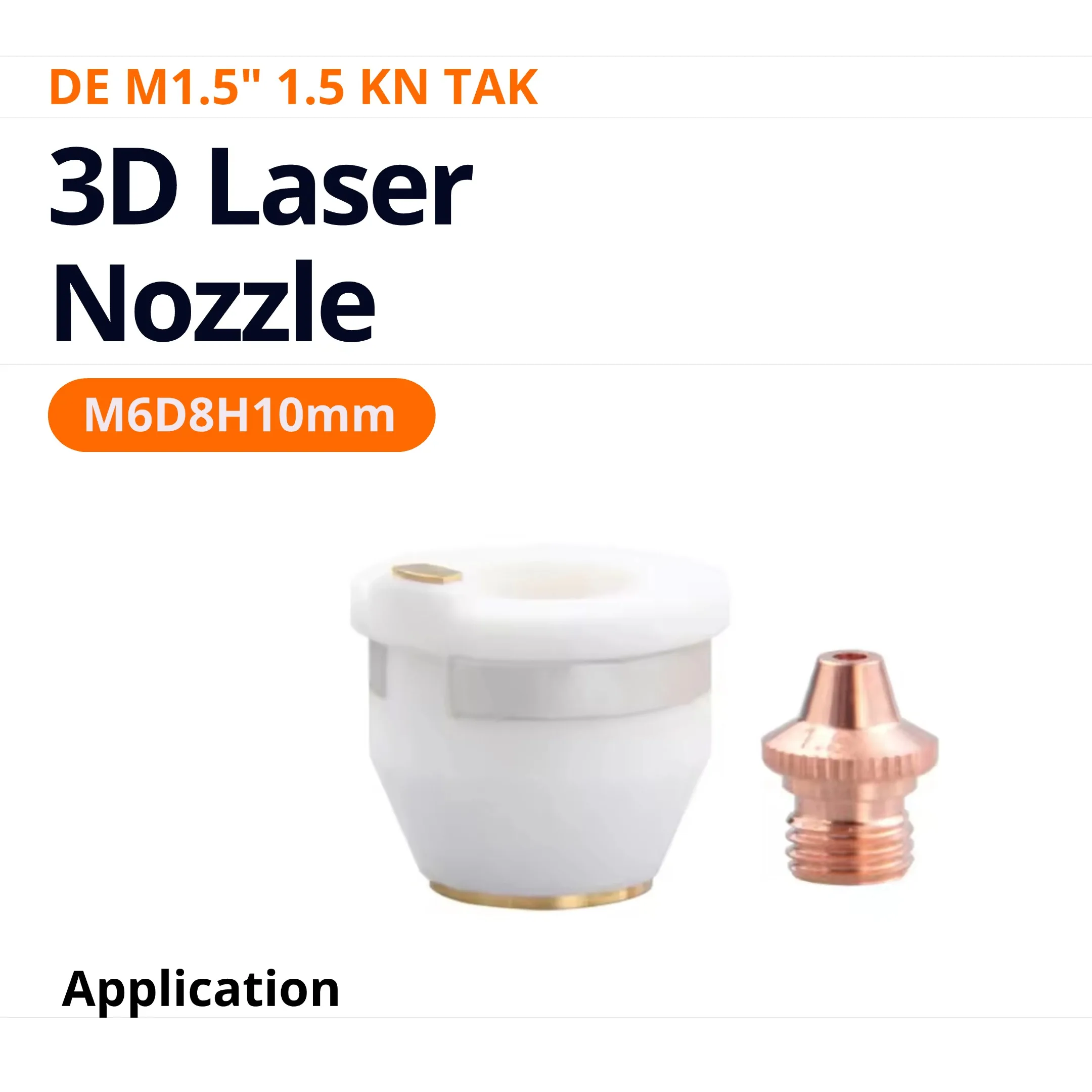 Header 10PCS/Lot 3D Laser Nozzle M6 DE M1.5