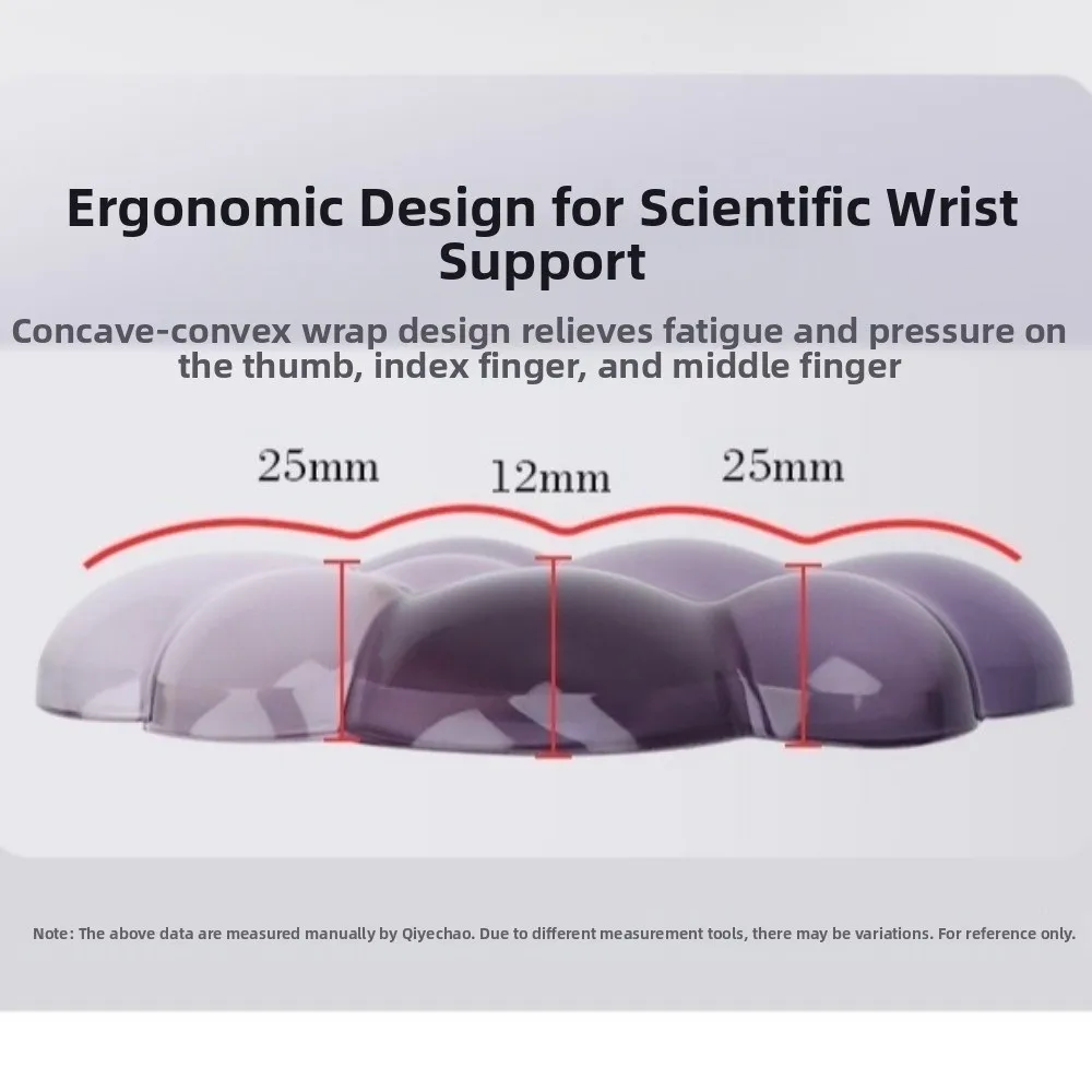 Penyangga Pergelangan Tangan Mouse Mat Cloud Wrist Rest Anti-Selip Warna Gradasi Bantalan Pergelangan Tangan Mouse Silikon Lembut Penyangga Pergelangan Tangan Keyboard Gaming Setup