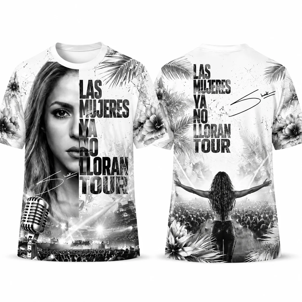 Shakira Las Mujeres Ya No Lloran World Tour 2026 Graphic Tshirt Men Women Vintage Top Streetwear Mens Women'st Tee Y2k Harajuku
