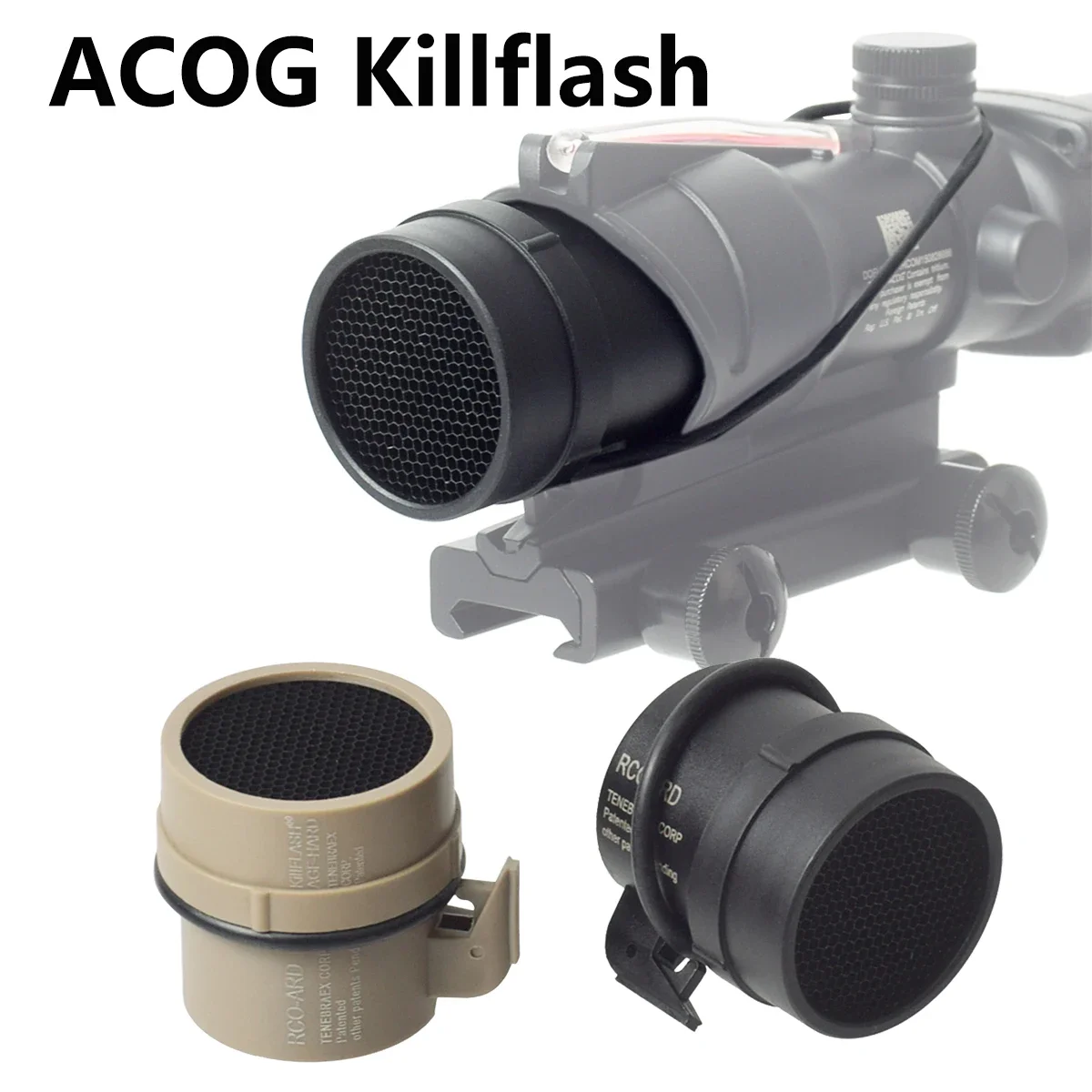 

Tactical Trijicon ACOG 1X32 4X32 Scope Killflash Metal Mesh Cover Cap Front Lens Protector Anti-Reflection Honeycomb For Hunting