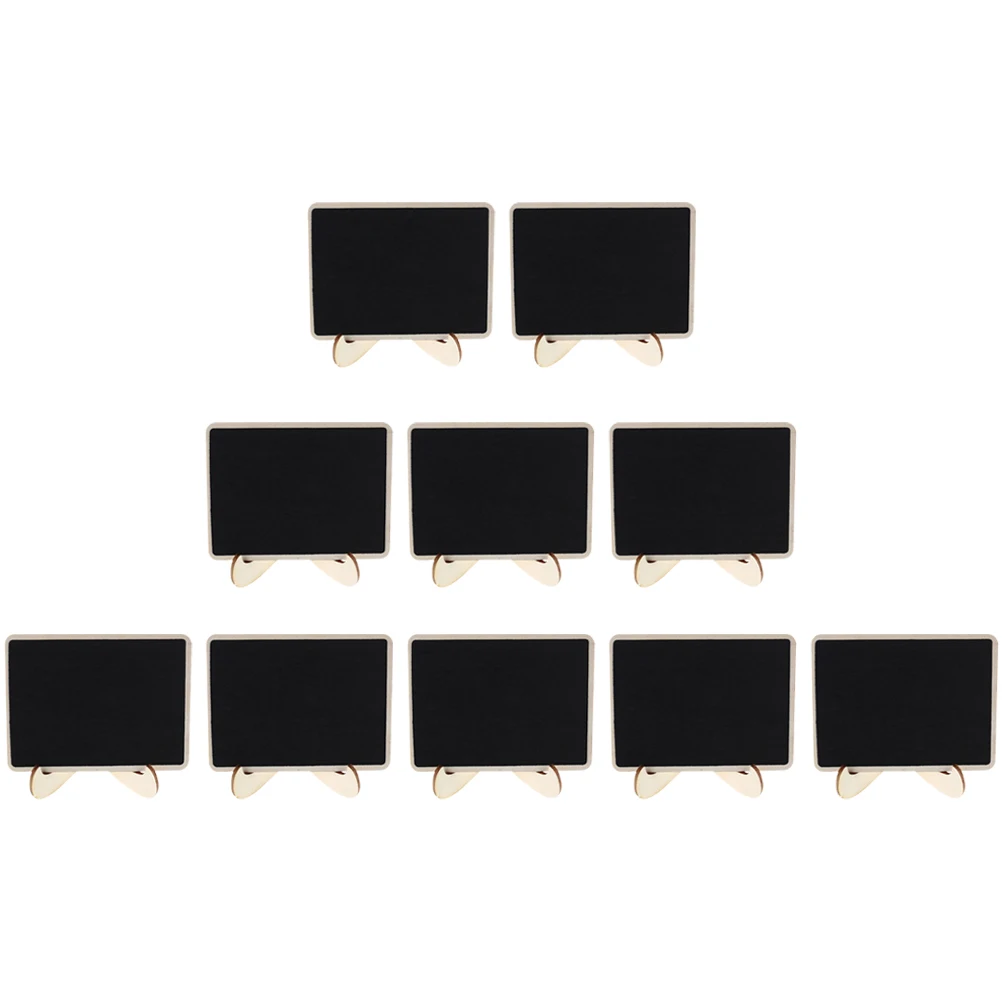 10 Pcs Chalkboard Signs Black Letter Board Small Blackboards with Stand for Kitchen Office Decor Notice Boards Letter Board
