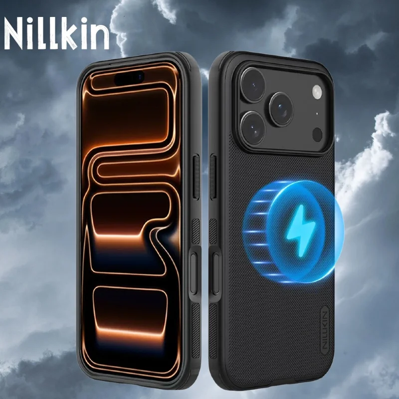 NILLKIN For iPhone 17 Pro Max Magsafe Case Super Frosted Shield Pro Magnetic Wireless Charging Back Cover For iPhone 17/17 Pro
