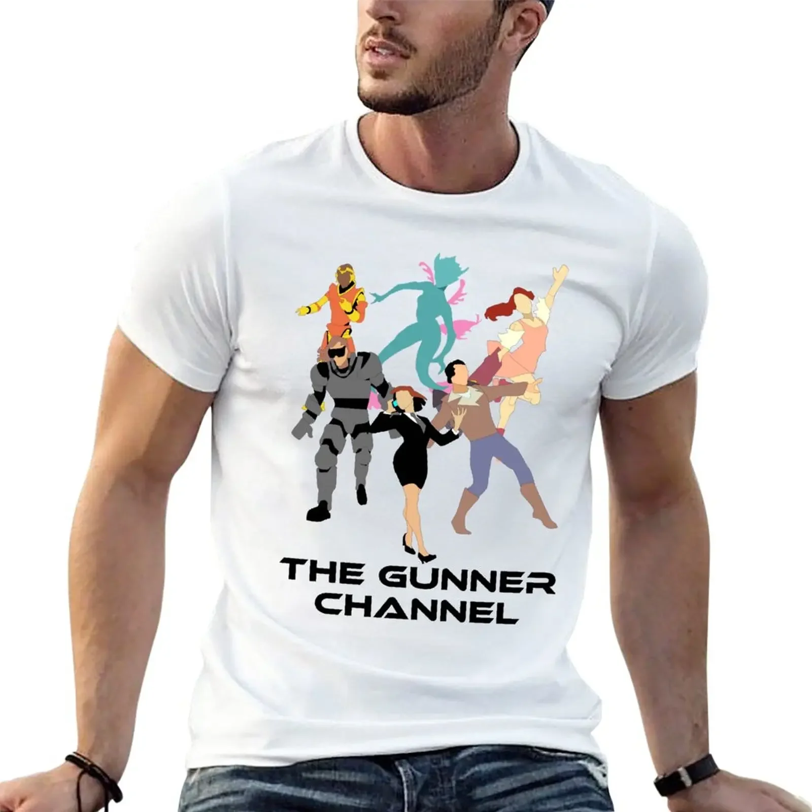 Gunner Channel (Starstruck Odyssey) T-Shirt tops sweat heavyweight t shirts for men