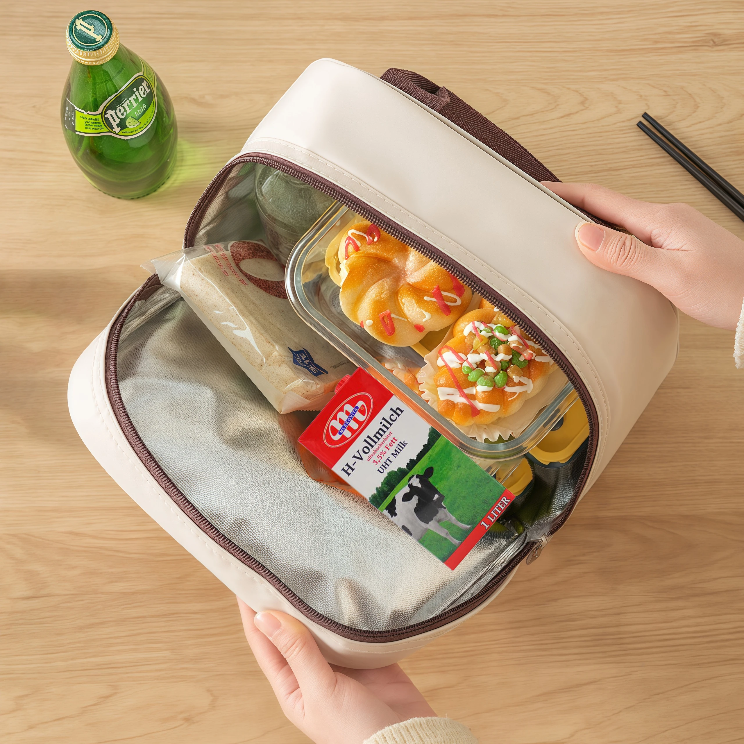 حقيبة حمل صندوق الغداء، وحقيبة الغداء، وأجلب حقيبة الغداء للعمل والمدرسة. حقيبة غداء معزولة يجب اقتناؤها للسفر.zwq