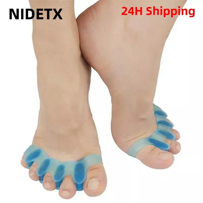 Wholesale 2pcs=1pair Soft Gel Bunion Corrector Toe Separator Straightener Spacers Pain Relief Care Tool