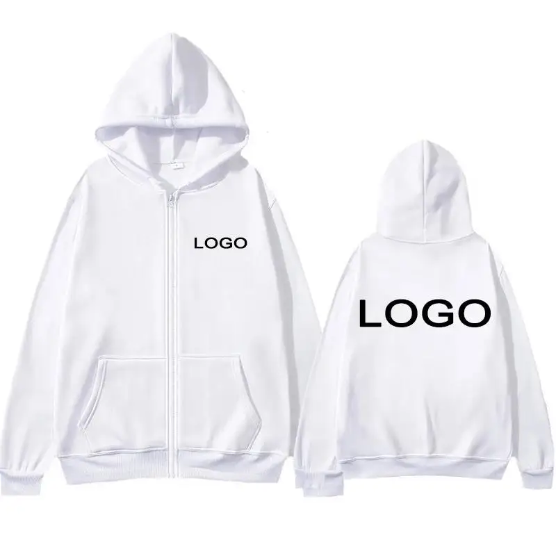 

Customized Print Men Women Zipper Up Hoodie Loose Casual Clothing Fashion Long Sleeve Hooded Pullover Personality Sweatshirts