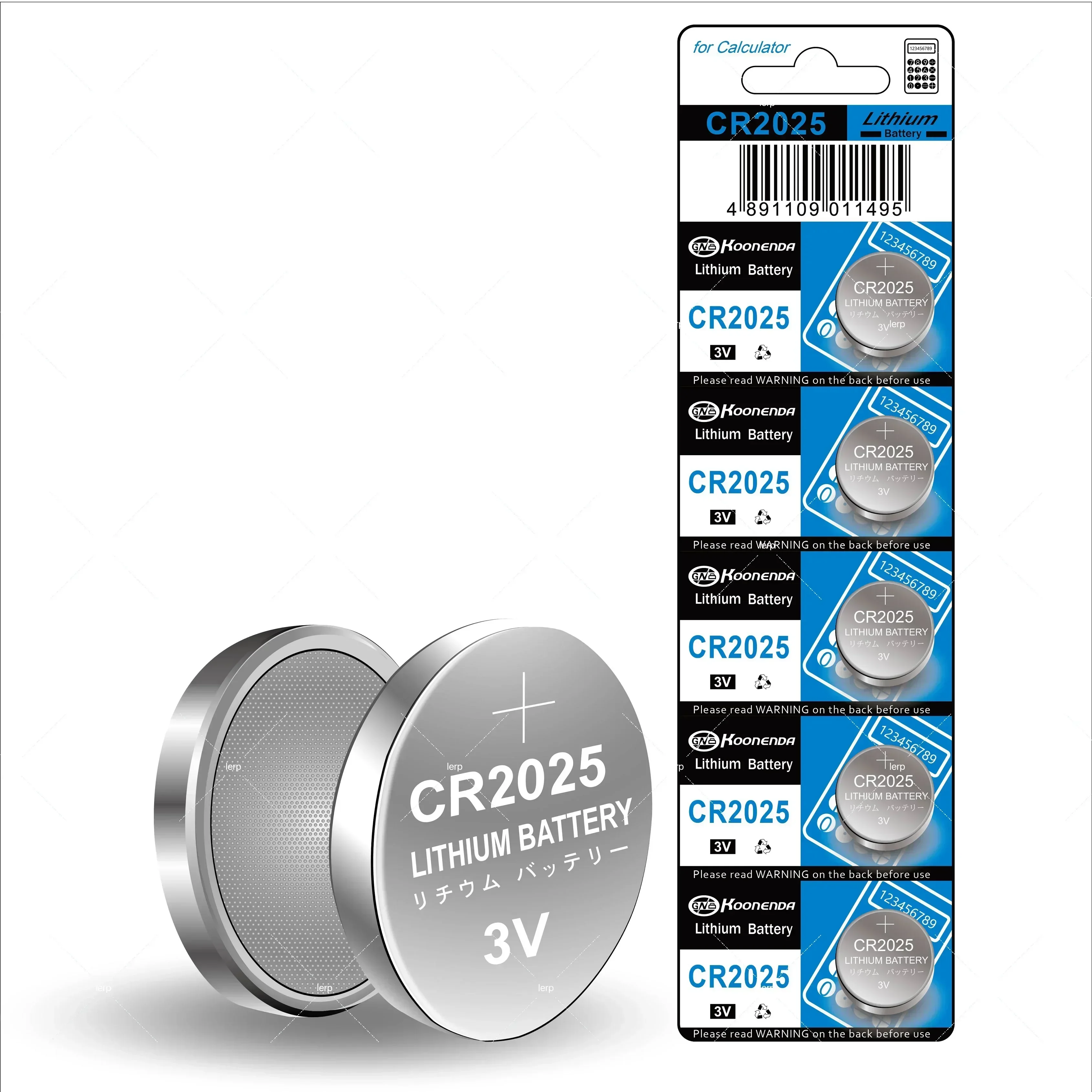 Bateria do controle remoto do carro CR2025, Dispositivo anti-roubo, Coin Cell Electronics